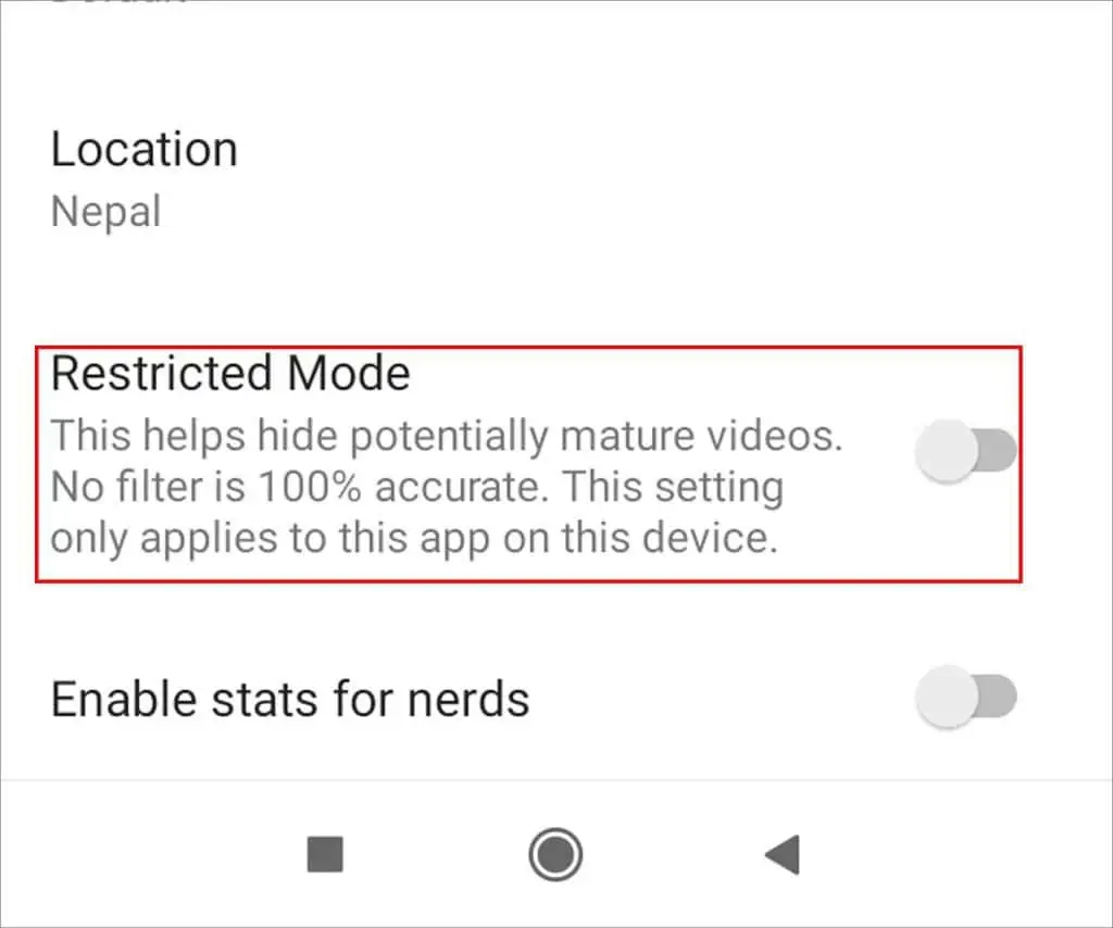 Can You Bypass YouTube Age Restriction? 14 restricted-mode-1024x854