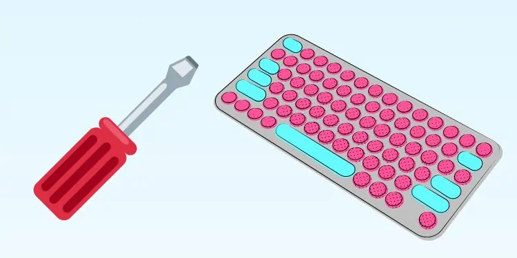 How to Reattach a Keyboard Key That Fell Off 6 screwdrive-your-membrane-keyboard
