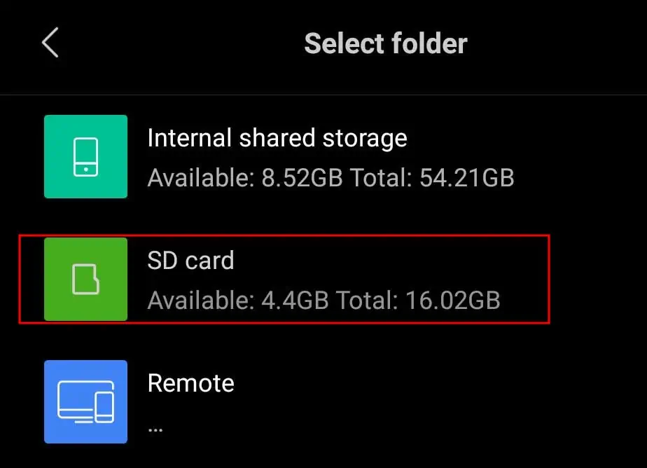How to Transfer File from Internal Storage to SD Card? 13 sdcard