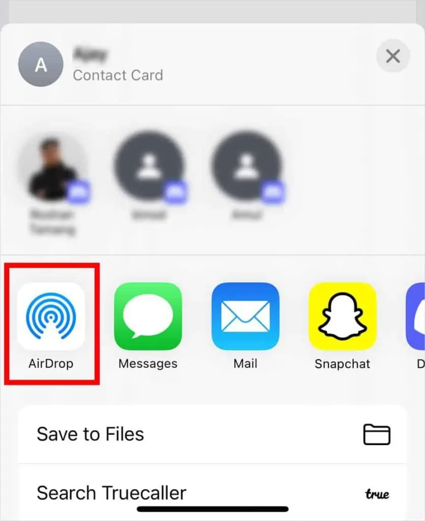 How to Transfer Contacts from iPhone to iPad 5 select-airdrop-835x1024