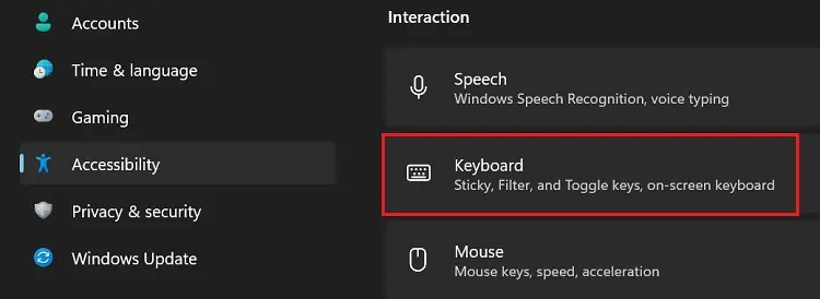 Esc Key Not Working? Here's How to Fix 16 settings-accessibility-keyboard