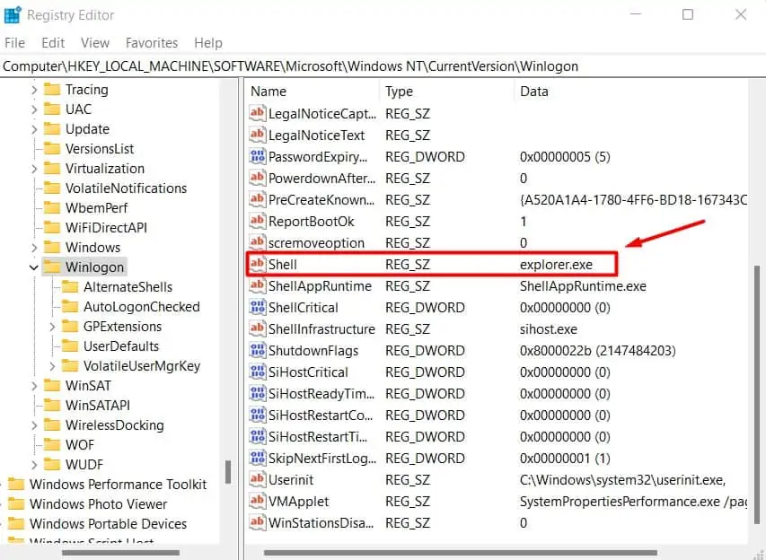 Fix: Laptop Screen Turned Black, But is Still Running 31 shell-value-to-explorer