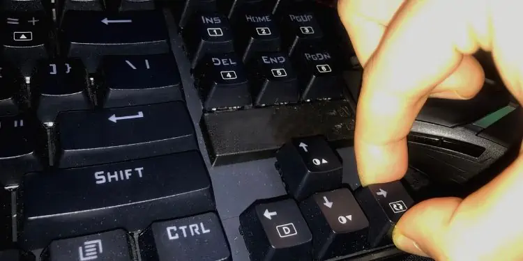 Corsair Keyboard Not Working? Here's How to Solve It 45 take-off-key-using-hand