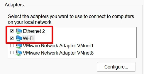 Network Bridge Not Working? Here's How to Fix it 42 tick-adapters