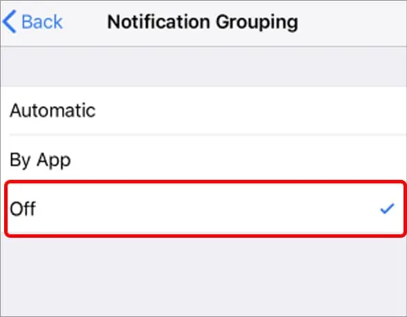 How to See Deleted Notifications on iPhone? 12 turn-off-notification-grouping-1