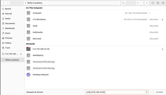 How To Connect Two Computers With an Ethernet Cable 22 ubuntu-network-locations-smb-ip