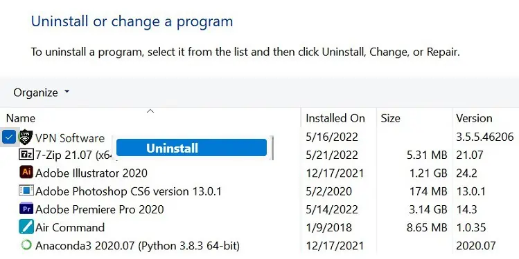 Ethernet Keeps Disconnecting ? Here's How to Fix it 45 uninstall-vpn