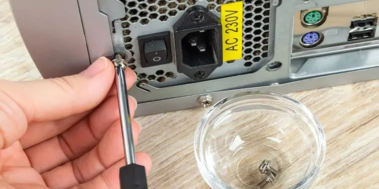How to Fix Power Supply Clicking Noise? 13 unscrewing-psu