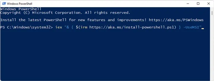 update-powershell