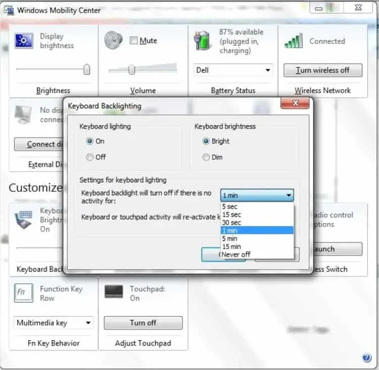 How to Turn Off RGB Keyboard 10 windows-mobility-center