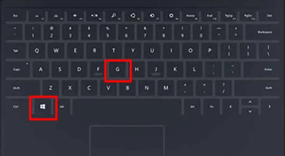 5 Ways to Take Screenshot on Microsoft Surface 9 windows_key_and_G_for_screenshot