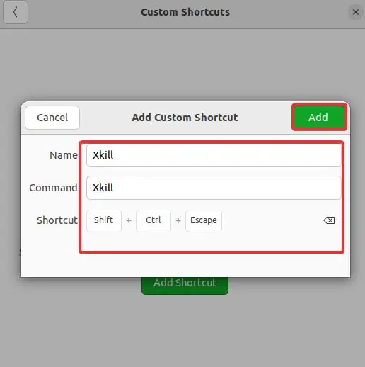 How to Force Quit an App on Linux 23 Custom-Shortcut