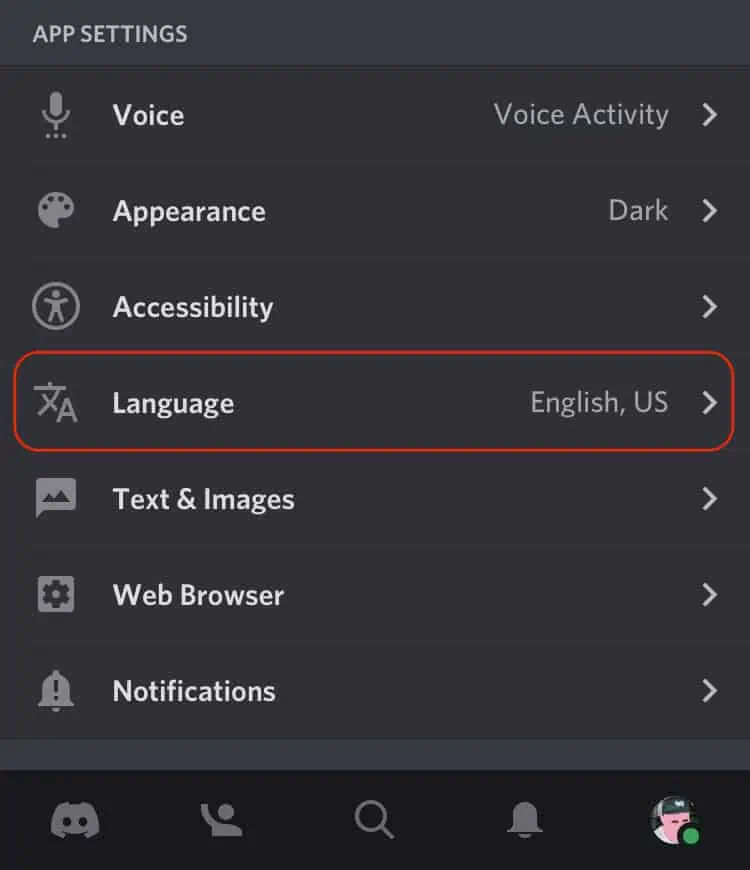 How to Reset Discord Settings (Step-By-Step Guide) 23 Discord-language-mobile