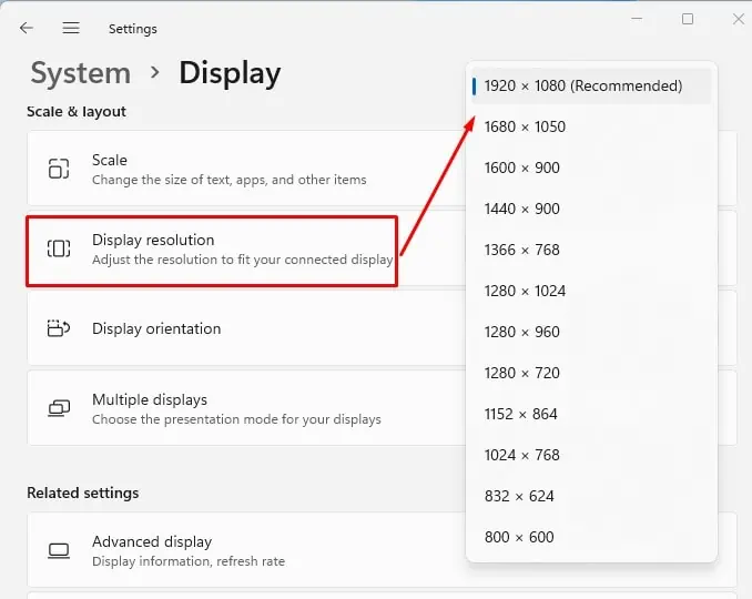 Display-Resolution
