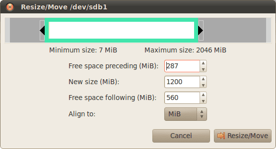 GParted-Resize-Move