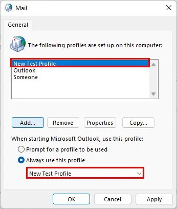 New-Outlook-Profile