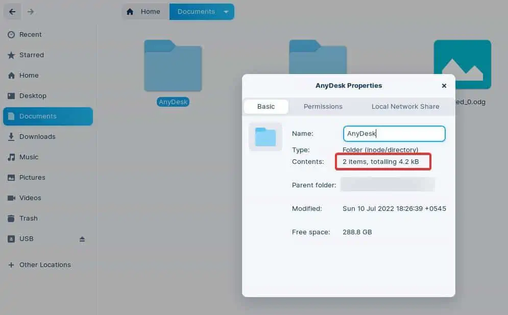 Properties-of-a-folder