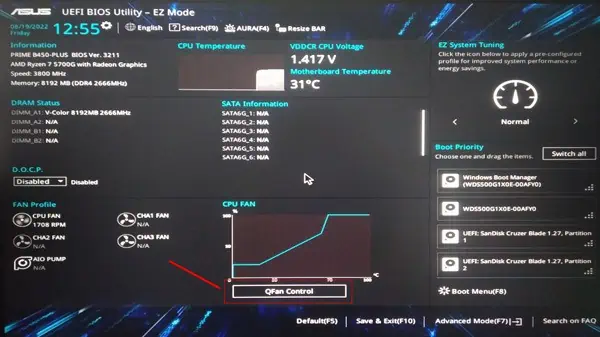Q-fan-bios
