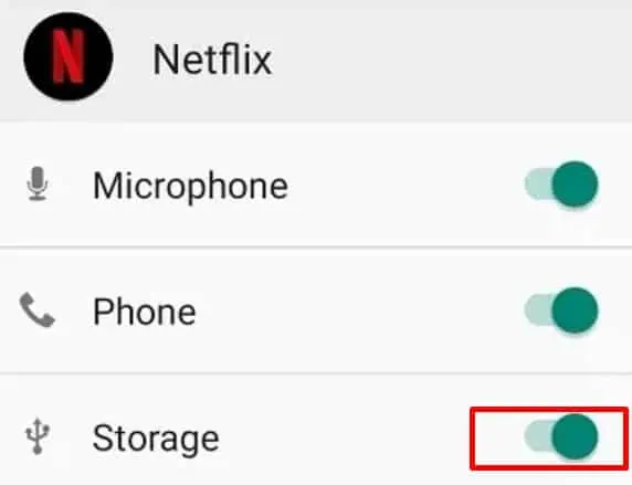 Storage-permission-netflix