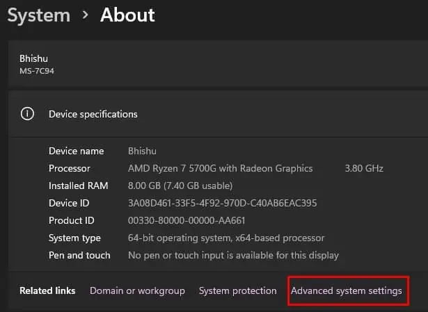 14 Ways to Fix 0x00000050 BSOD Error in Windows 45 advanced-system-settings