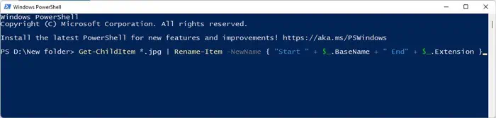 How to Batch Rename Files in Windows (6 Ways) 24 append-characters-filename-powershell