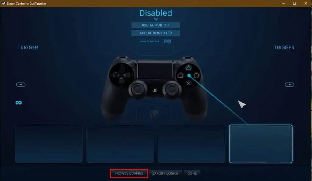 How to Use Controller as Mouse or Keyboard? 6 browse-controler-config-1024x593