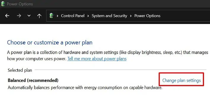 Corsair Keyboard Not Working? Here's How to Solve It 35 change-plan-settings