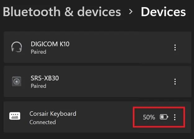 Corsair Keyboard Not Working? Here's How to Solve It 27 check-battery-percentage-on-wireless-corsair-keyboard