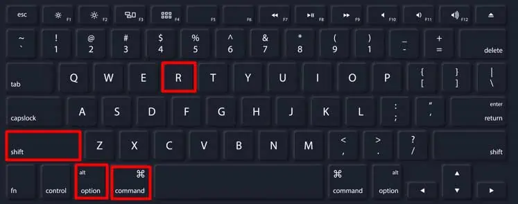 Internet Recovery Mac Not Working? Here’s How To Fix It 8 command-option-shift-R-