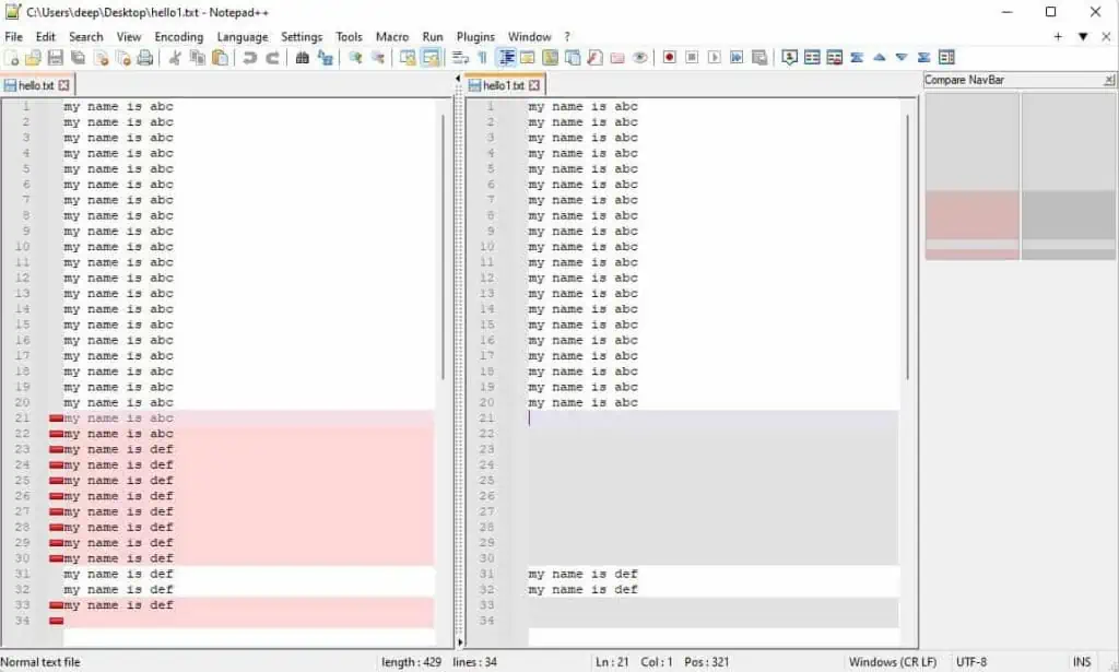 6 Ways How to Compare Files on Your PC 19 compare-two-file-in-notepad-1024x615