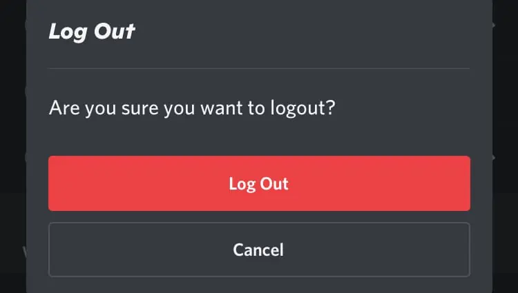 How to Reset Discord Settings (Step-By-Step Guide) 28 confirm-Log-out-Discord-mobile