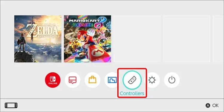 How to Turn On the Switch Controller? 3 controllers-in-home-menu-1