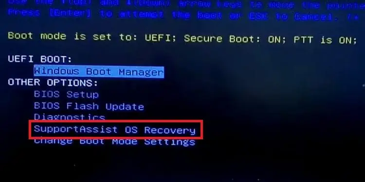 dell-bios-choose-supportassist-os-recovery
