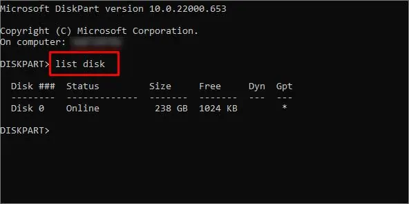 How to Fix “Your PC Device Needs to Be Repaired” 22 diskpart-listdisk