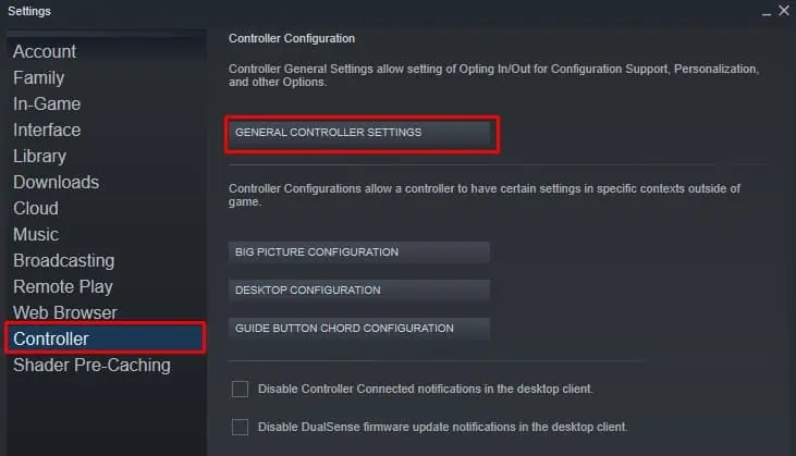 How to Use Controller as Mouse or Keyboard? 3 general-controller-settings