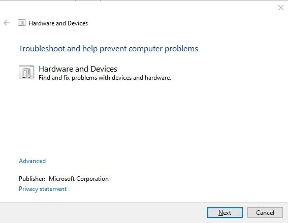 HP Touchpad Not Working? Here’s How to Fix It 11 hardware-and-device-troubleshooter