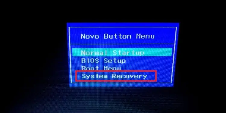 lenovo-choose-system-recovery