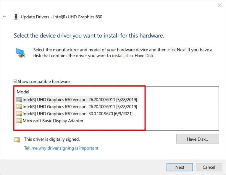 listofdrivers