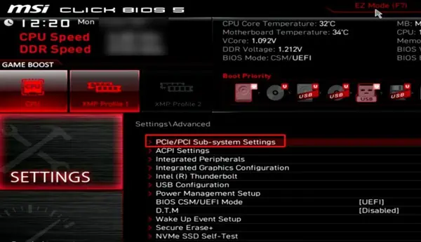 pcie-configuration