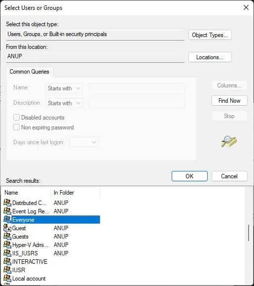 Windows Backup Not Working? Try These Fixes 3 select-users-and-groups