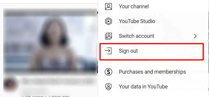 Top 10 Fixes For ‘YouTube Full Screen Not Working’ 15 sign-out-from-youtube