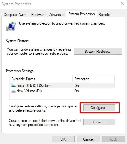 Fix: Microsoft Windows System Protection Background Tasks (SrTasks.exe) High CPU & Disk Usage 19 system-properties