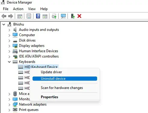 Corsair Keyboard Not Working? Here's How to Solve It 48 uninstall-keyboard-device