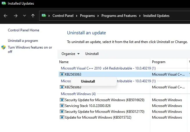 14 Ways to Fix 0x00000050 BSOD Error in Windows 63 uninstall-last-update