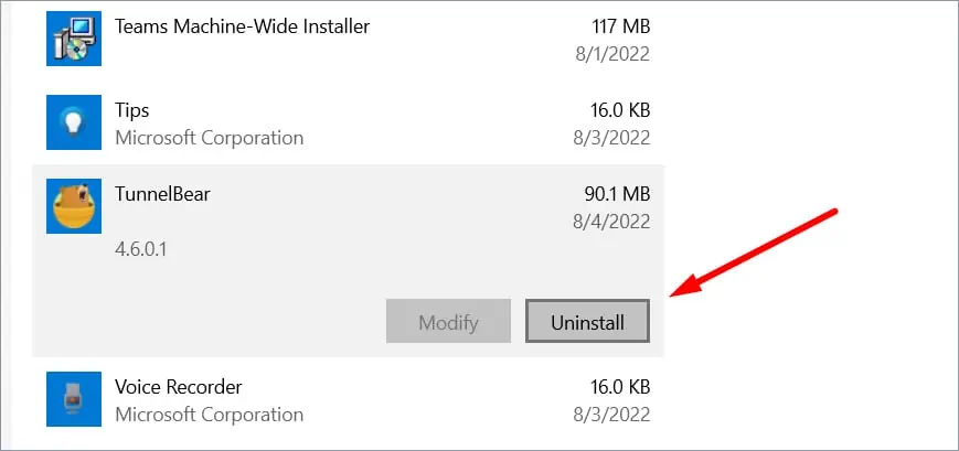 uninstall-windows