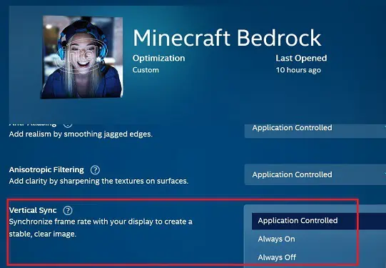 What is VSync? How to Turn It On or Off 17 vertical-sync-in-intel-graphics-command-center