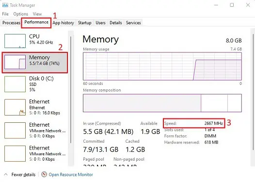 9 Things to Do After Installing a New RAM 20 windows-task-manager-ram-speed