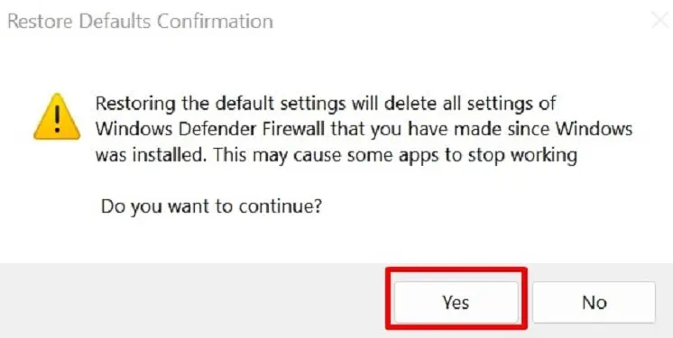 How to Reset Windows Security or Windows Defender - 4 Proven Ways 8 yes-to-restore-defaults-confirmation