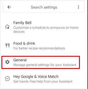 Why Is My Phone Talking to Me? 4 Ways to Fix 9 Google-Assistant-settings-General