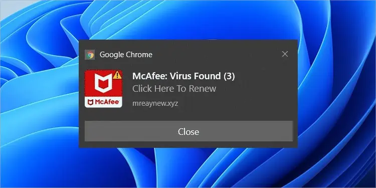How to Stop McAfee Pop-Ups on Chrome 17 McAfee-fake-pop-ups